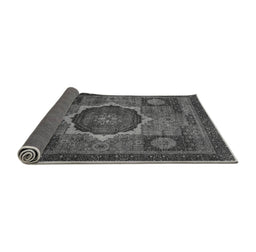 Sideview of Abstract Gray Modern Rug, abs1641gry