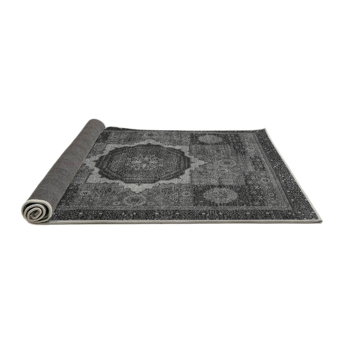 Sideview of Abstract Gray Modern Rug, abs1641gry
