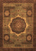 Abstract Brown Modern Rug, abs1641brn