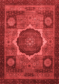 Abstract Red Modern Rug, abs1641red