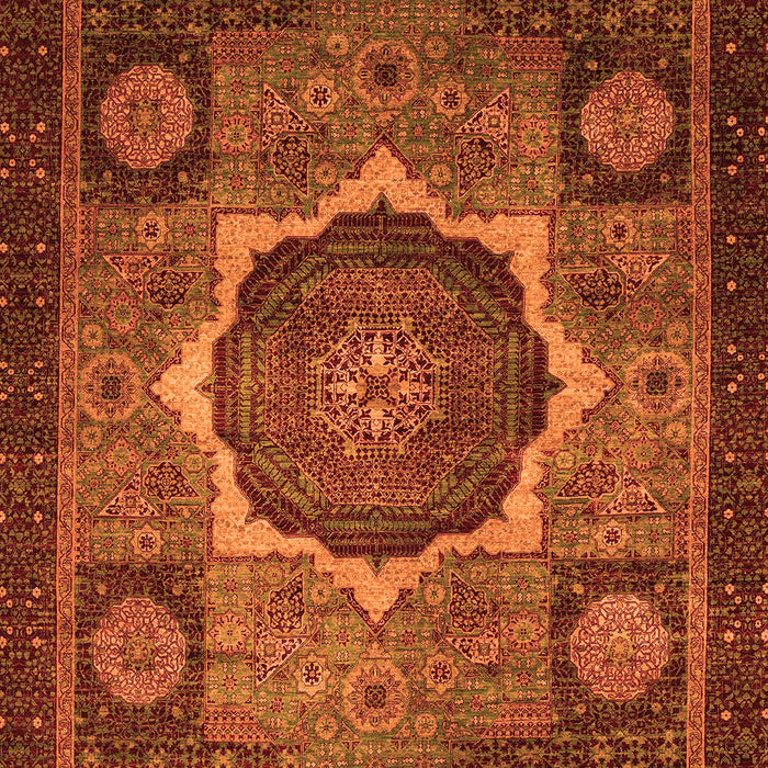 Abstract Orange Modern Rug, abs1641org