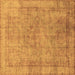 Square Abstract Brown Modern Rug, abs1642brn