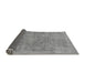 Sideview of Abstract Gray Modern Rug, abs1642gry