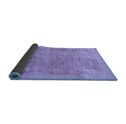 Sideview of Abstract Blue Modern Rug, abs1642blu
