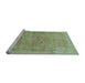 Sideview of Machine Washable Abstract Light Blue Modern Rug, wshabs1642lblu