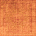 Square Abstract Orange Modern Rug, abs1642org