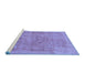 Sideview of Machine Washable Abstract Blue Modern Rug, wshabs1642blu