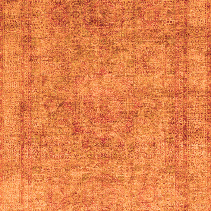 Machine Washable Abstract Orange Modern Area Rugs, wshabs1642org