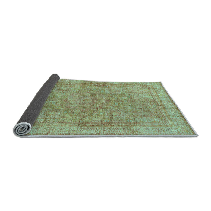 Sideview of Abstract Light Blue Modern Rug, abs1642lblu