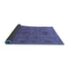 Sideview of Abstract Blue Modern Rug, abs1643blu