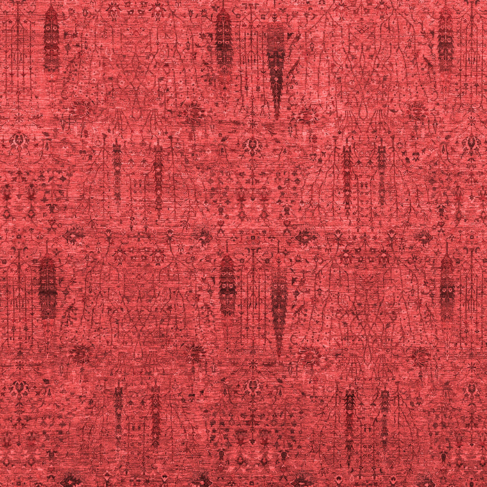 Machine Washable Abstract Red Modern Rug, wshabs1643red