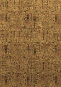 Abstract Brown Modern Rug, abs1643brn