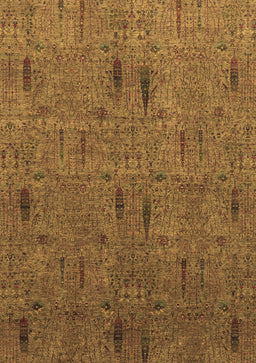 Abstract Brown Modern Rug, abs1643brn