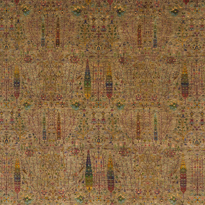 Machine Washable Abstract Cinnamon Brown Rug, wshabs1643