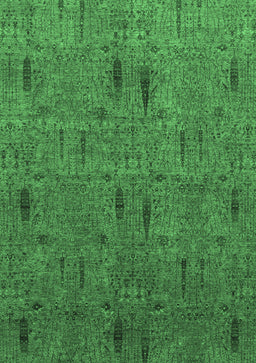 Abstract Emerald Green Modern Rug, abs1643emgrn
