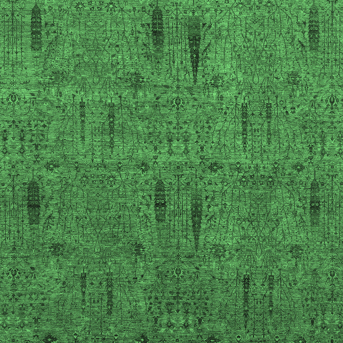 Abstract Emerald Green Modern Rug, abs1643emgrn