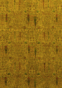 Abstract Yellow Modern Rug, abs1643yw