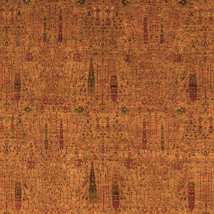 Machine Washable Abstract Orange Modern Area Rugs, wshabs1643org