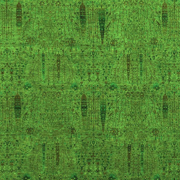 Abstract Green Modern Rug, abs1643grn