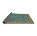 Sideview of Abstract Hazel Green Modern Rug, abs1644