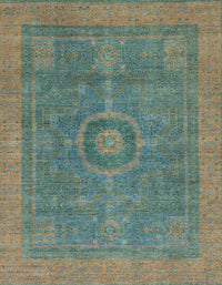 Machine Washable Abstract Hazel Green Rug, wshabs1644