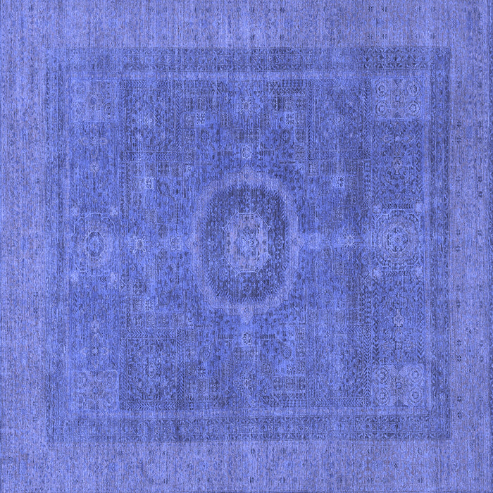 Square Abstract Blue Modern Rug, abs1644blu