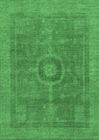 Abstract Emerald Green Modern Rug, abs1644emgrn