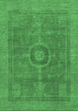 Abstract Emerald Green Modern Rug, abs1644emgrn