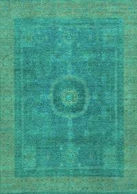 Abstract Turquoise Modern Rug, abs1644turq