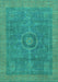 Abstract Turquoise Modern Rug, abs1644turq