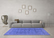 Machine Washable Abstract Blue Modern Rug in a Living Room, wshabs1644blu