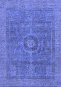 Abstract Blue Modern Rug, abs1644blu