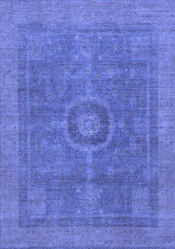 Abstract Blue Modern Rug, abs1644blu
