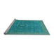 Sideview of Machine Washable Abstract Light Blue Modern Rug, wshabs1644lblu