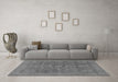 Machine Washable Abstract Gray Modern Rug in a Living Room,, wshabs1644gry