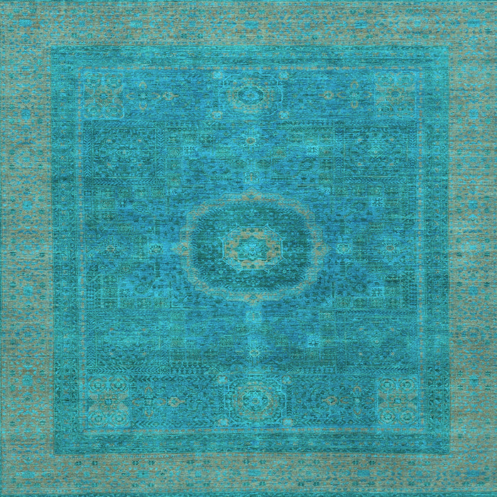 Square Abstract Light Blue Modern Rug, abs1644lblu