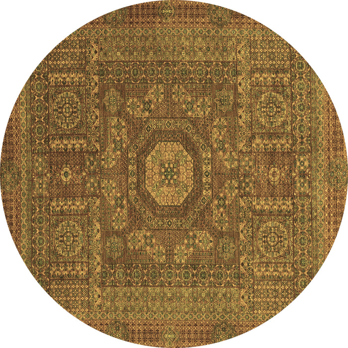 Round Machine Washable Abstract Brown Modern Rug, wshabs1645brn