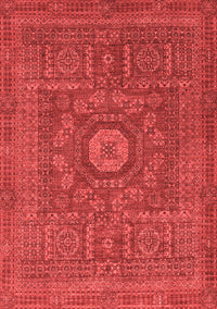 Abstract Red Modern Rug, abs1645red