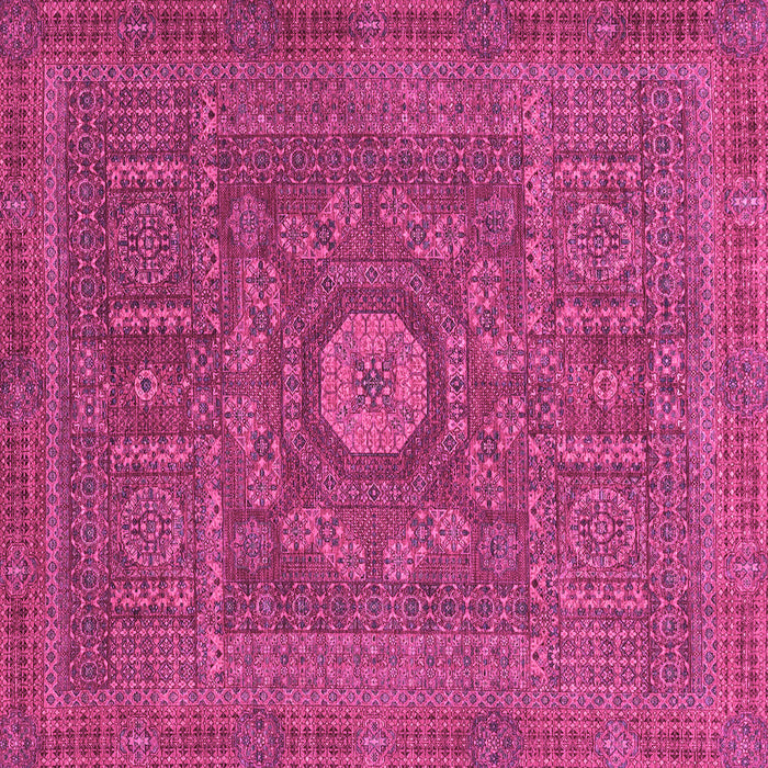Square Abstract Pink Modern Rug, abs1645pnk