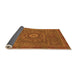 Sideview of Abstract Orange Modern Rug, abs1645org