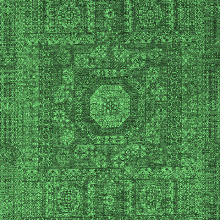 Abstract Emerald Green Modern Rug, abs1645emgrn