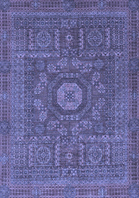 Abstract Blue Modern Rug, abs1645blu