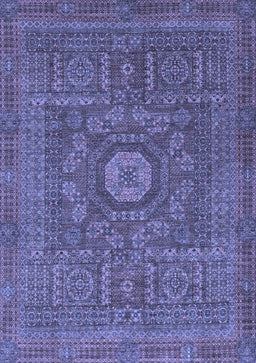 Abstract Blue Modern Rug, abs1645blu