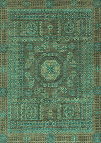 Abstract Light Blue Modern Rug, abs1645lblu