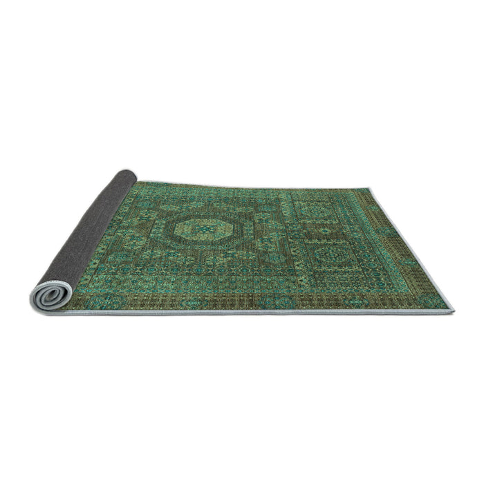 Sideview of Abstract Light Blue Modern Rug, abs1645lblu