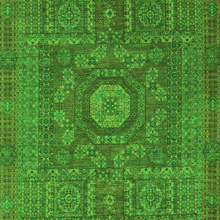 Abstract Green Modern Rug, abs1645grn