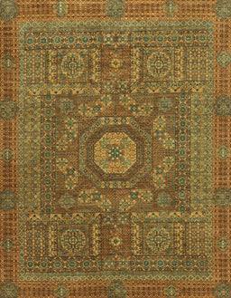 Abstract Cinnamon Brown Modern Rug, abs1645