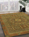 Machine Washable Abstract Cinnamon Brown Rug in a Family Room, wshabs1645