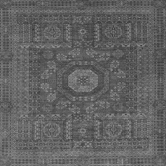 Square Abstract Gray Modern Rug, abs1645gry