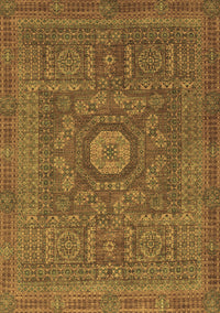 Abstract Brown Modern Rug, abs1645brn